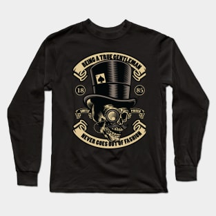 Mr. Classy Skull Long Sleeve T-Shirt